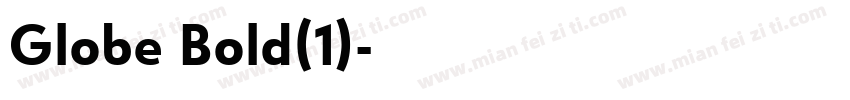 Globe Bold(1)字体转换